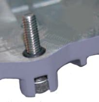 Anti-off designed screw to reduce installation and maintenance time.