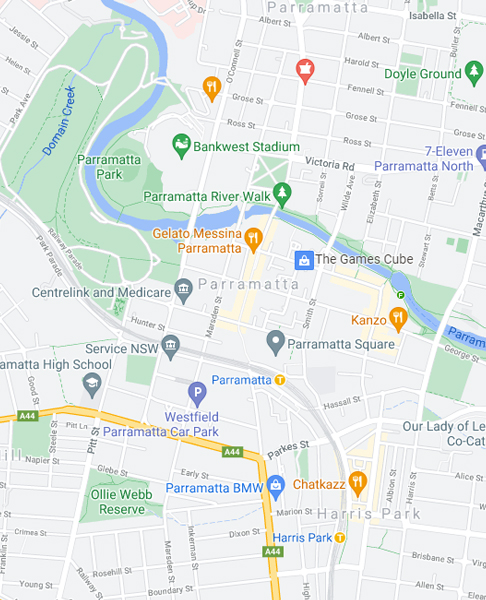 Parramatta Light Rail – Stage 1 location