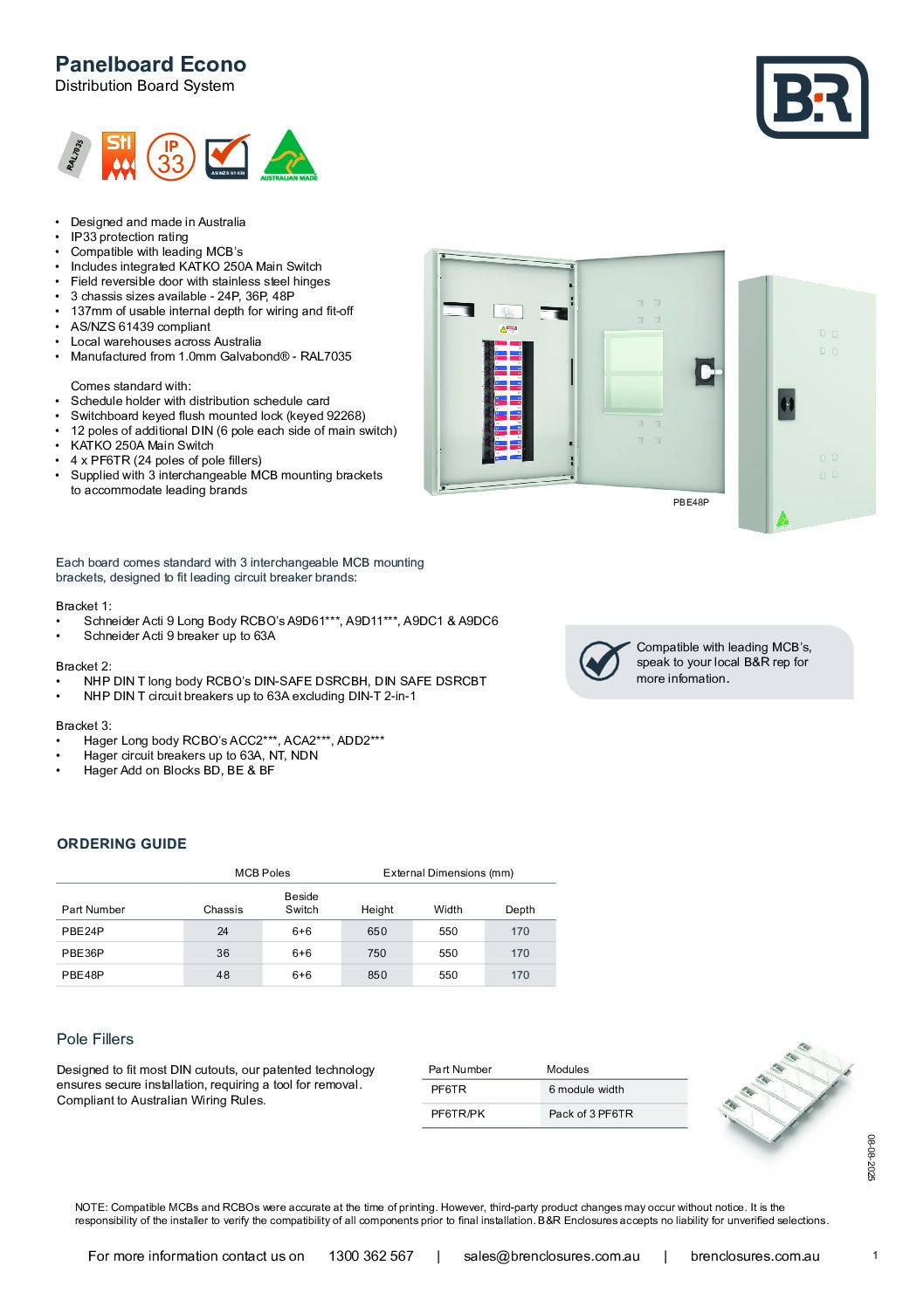 Econo Panelboard - Technical Product Information