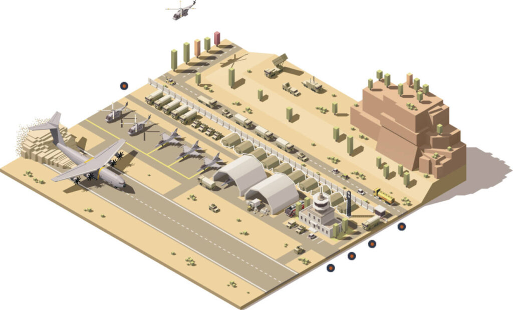 Air Force base industry map