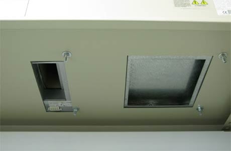 Roof Mounted Air Conditioner - Cutouts inside Enclosure