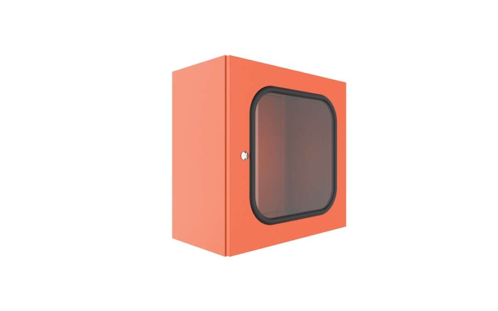 Enclosure - Monarch IP, Window Door - 707Hx707Wx402D - Aluminium, X15 Orange - IP25254/ARO/WG