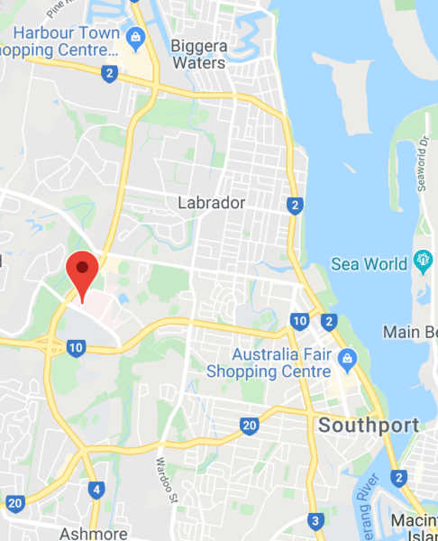 Gold Coast University Hospital location