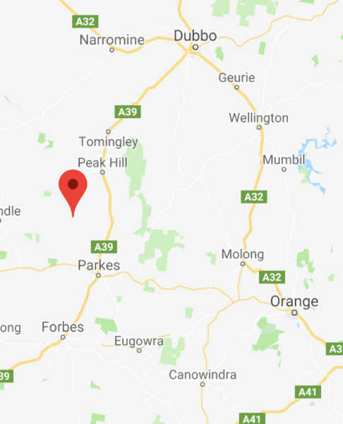 North Parkes Gold Mine location