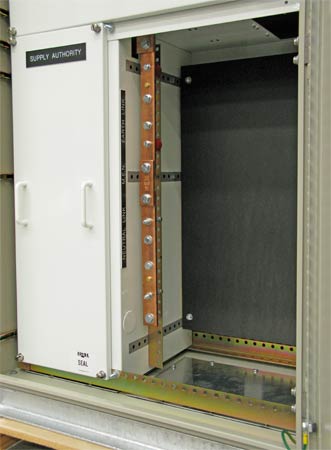 Internals showing meter panel and neutral links