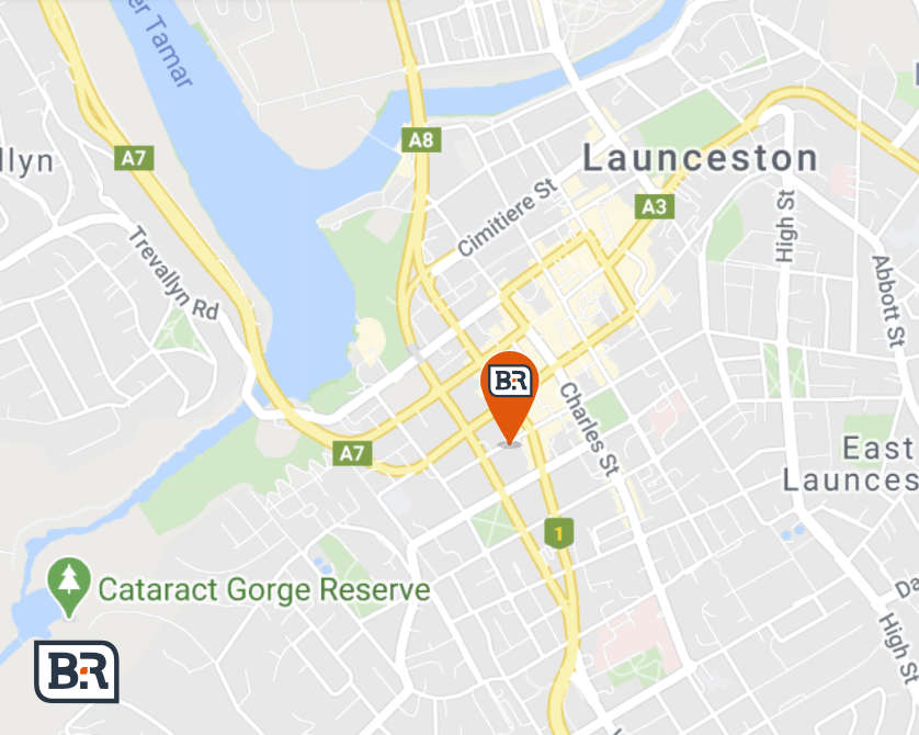 Launceston Map